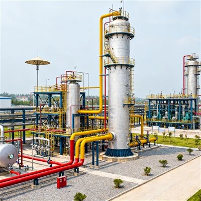 Табиий газны ишлемек ичюн завод .